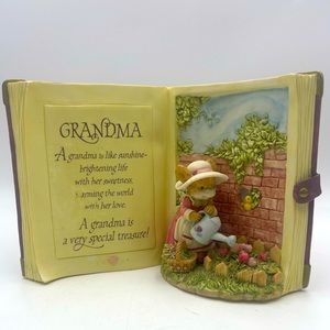 Vintage “Grandma’s Love” A Garden of Love Tiny Talk Collection 3D Resin Book.
